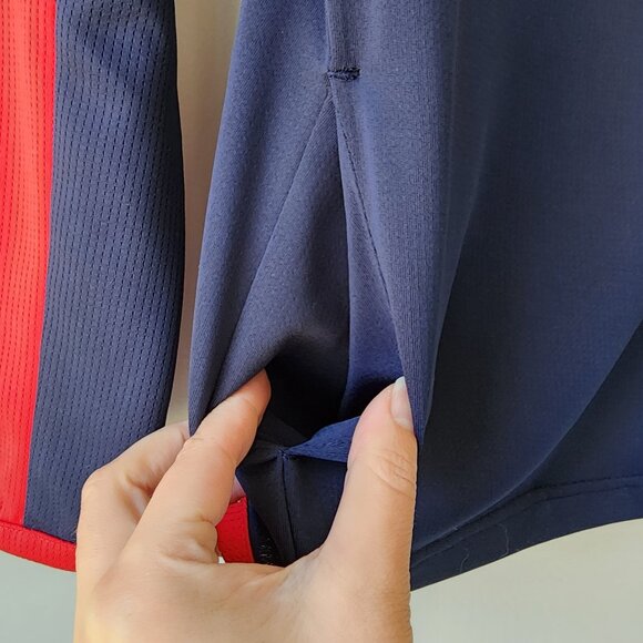 NFL New England Patriots Quarter Zip | Youth Large 14-16 | Lightweight EUC Red - Picture 6 of 7